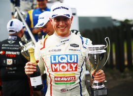Bradley Gravett Celebrates Oulton Park Podium